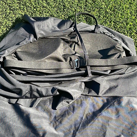 WOMEN’S | One Shoulder Ruffle Swimsuit TOP | Color is Black | Size: XL 16 | NWOT - Picture 6 of 10